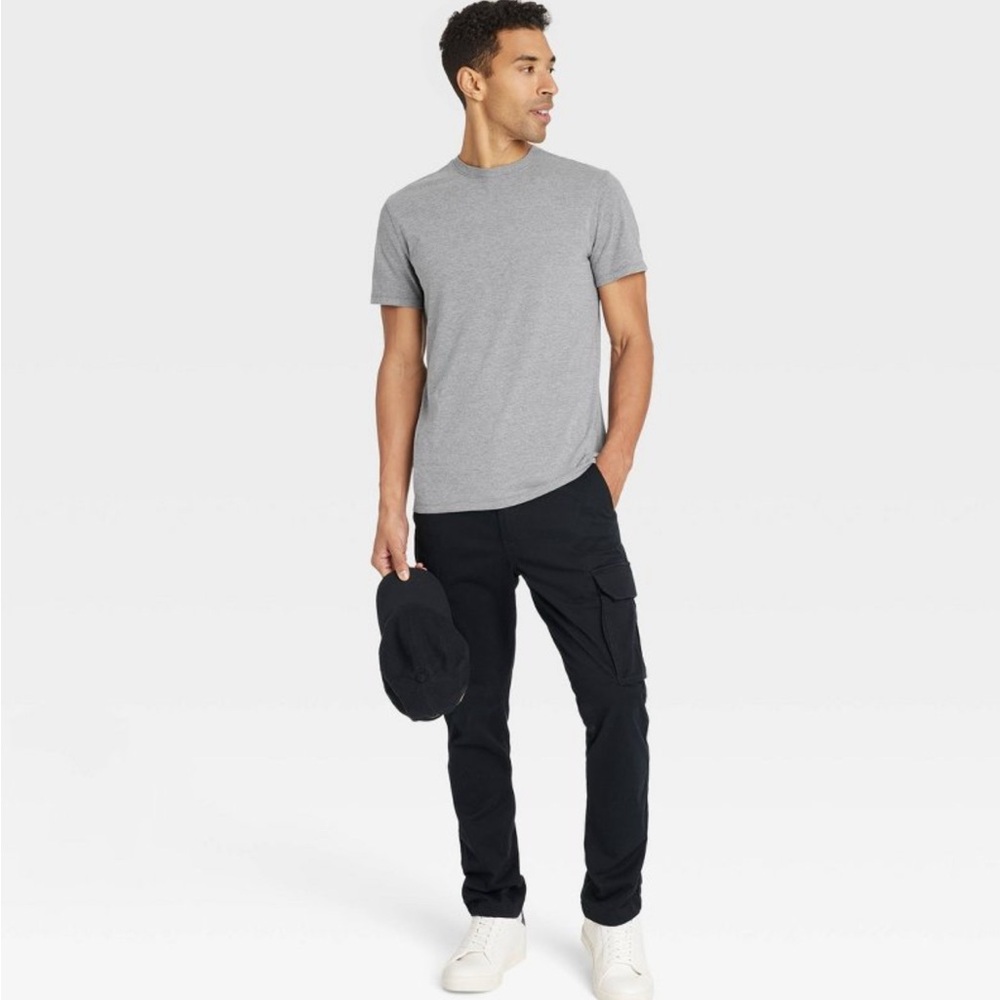 NWT 2-PACK MSRP $16 Goodfellow Men’s Standard Fit Grey Tshirt Size Medium